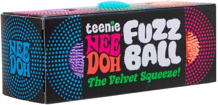 Schylling Teenie NeeDoh 3-Pack Mini Sensory Fuzz Balls with Velvet Texture and Soft Squish, Ages 3 and Up - Image 6